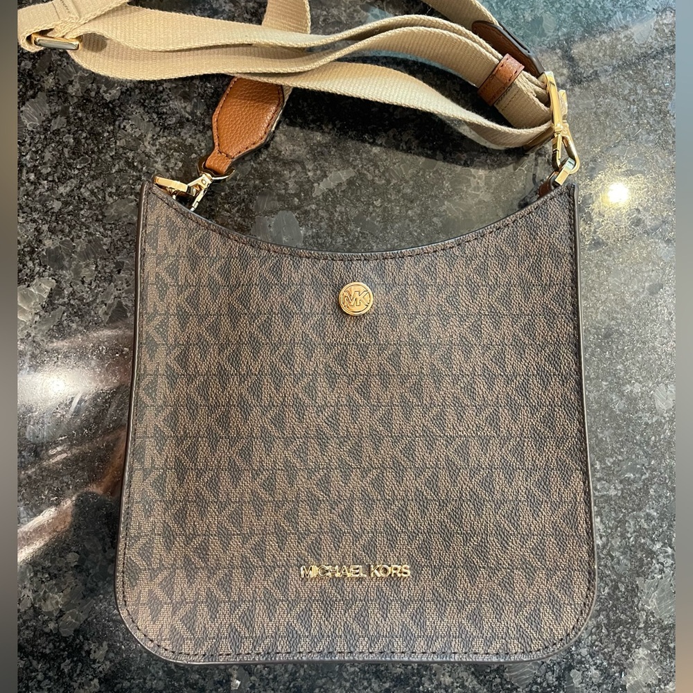 Michael Kors Tan Leather Crossbody